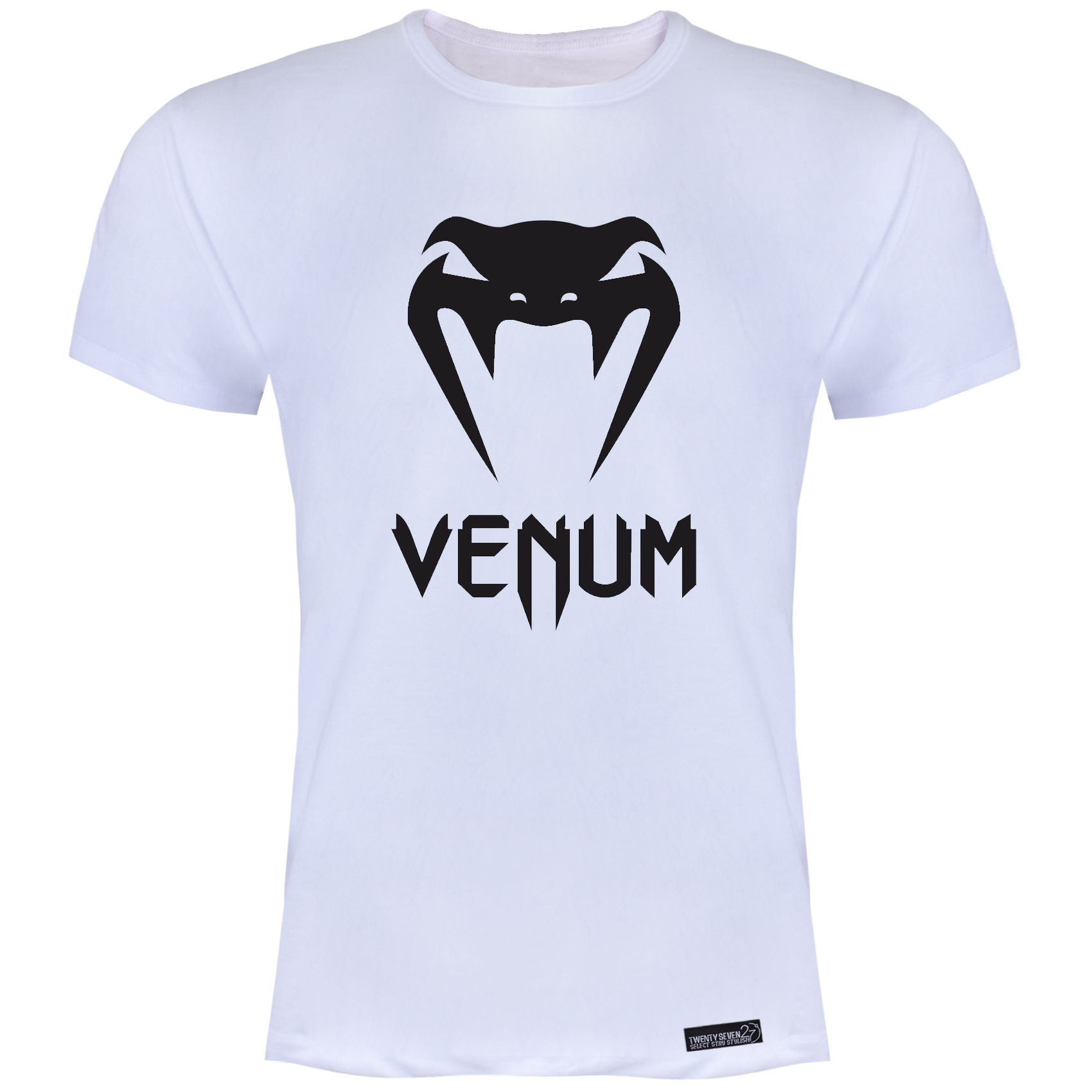 تی شرت آستین کوتاه مردانه 27 مدل Venum کد KV134 رنگ سفید