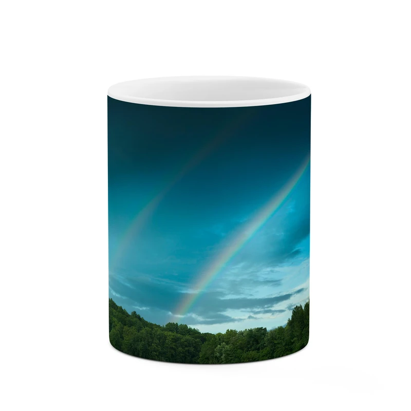 ماگ کاکتی طرح رنگین کمان طبیعت کد mgp11703