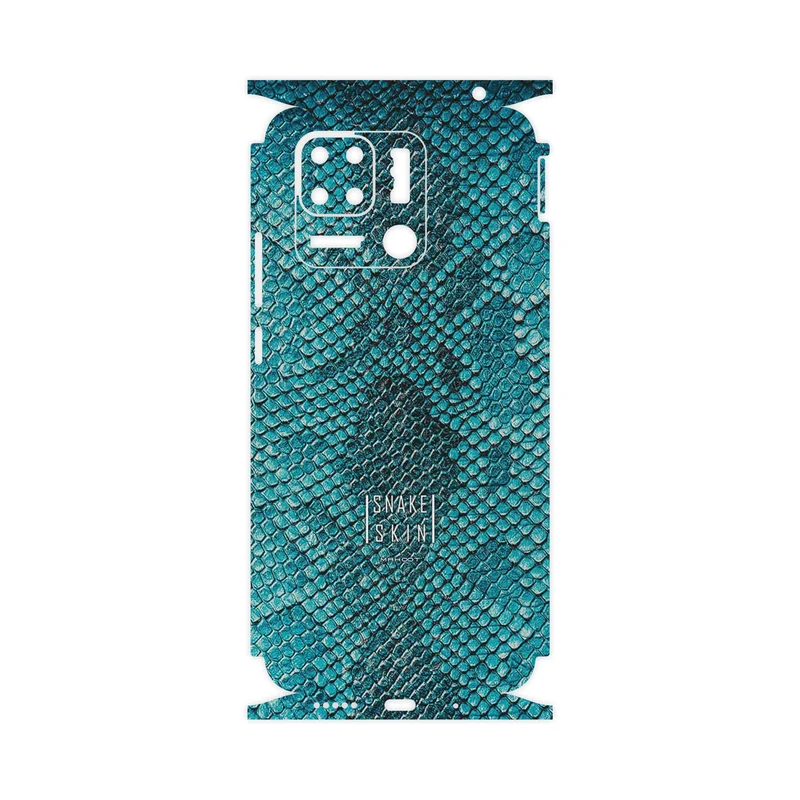 برچسب پوششی ماهوت مدل Blue Snake Skin-FullSkin مناسب برای گوشی موبایل شیائومی Redmi 10 Power