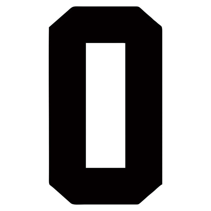 استیکر پارچه و لباس مدل حرارتی طرح عدد 0 کد B مجموعه 2 عددی