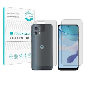 Rockspace clear screen protector HyGEL  model suitable for Motorola G 2023 mobile phone with back protector