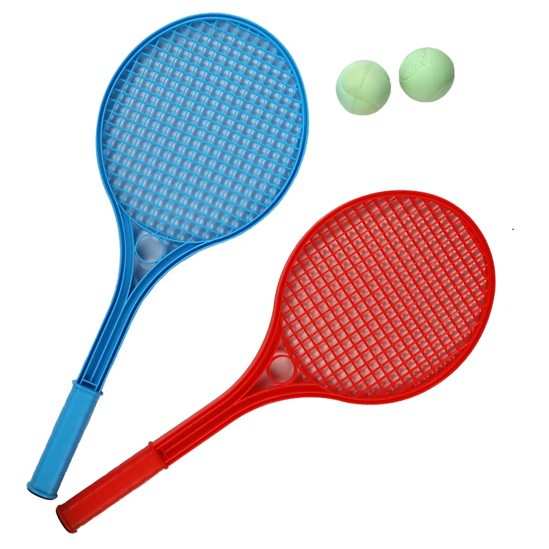 راکت تنیس اسباب بازی مدل 01 دو نفره به همراه دو عدد توپ