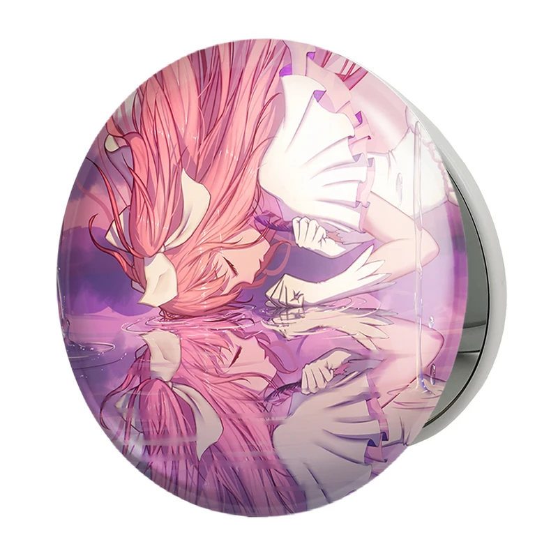 آینه جیبی خندالو طرح مادوکا کانام انیمه مادوکا مجیکا Madoka Magica مدل تاشو کد 18394 