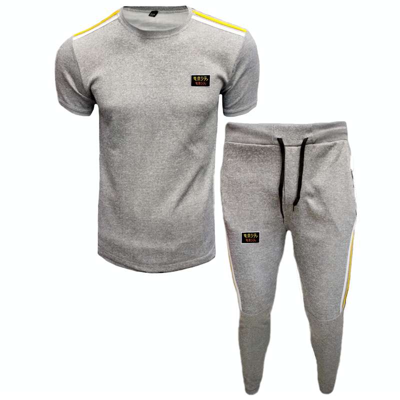 ست تی شرت و شلوار ورزشی مردانه مدل MELANGR K85