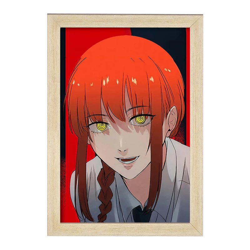 تابلو خندالو مدل ماکیما انیمه مرد اره ای Chainsaw Man  کد 18014