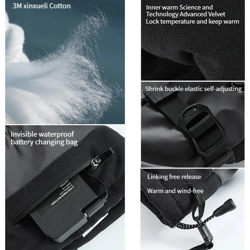 عکس شماره 9 : دستکش اسکی مدل گورتکس المنت دار sk38