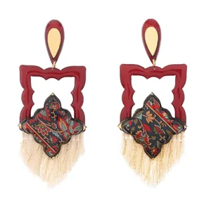 گوشواره دست ساز زنانه بومی مدل S-04