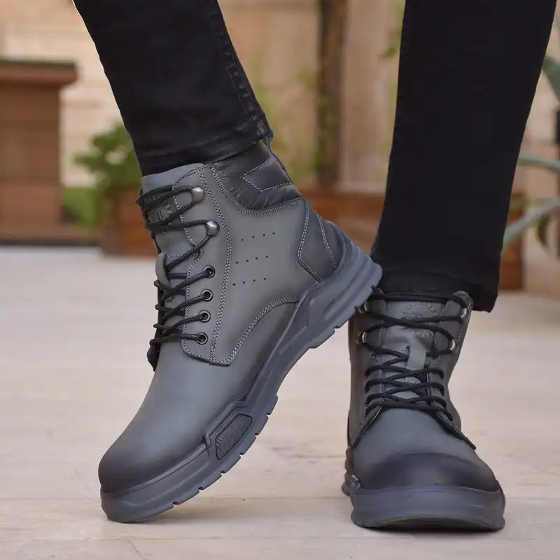 نیم بوت مردانه مدل بلنزا کد GRY.1222