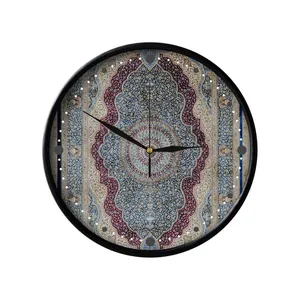ساعت دیواری مدوپد طرح فرش لچک و ترنج مدل C-Ghom087