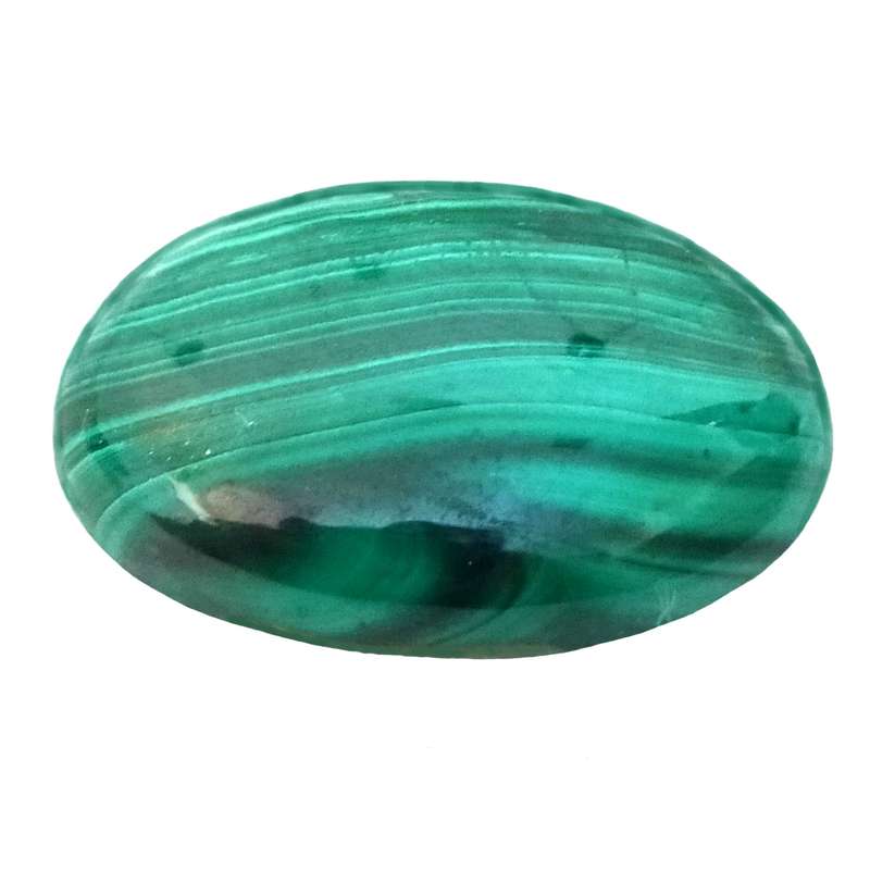 نگین مالاکیت مدل بیضی