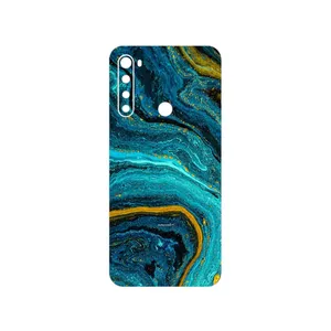 MAHOOT Turquoise marblewith golden streaks Cover Sticker for Xiaomi Redmi Note 8
