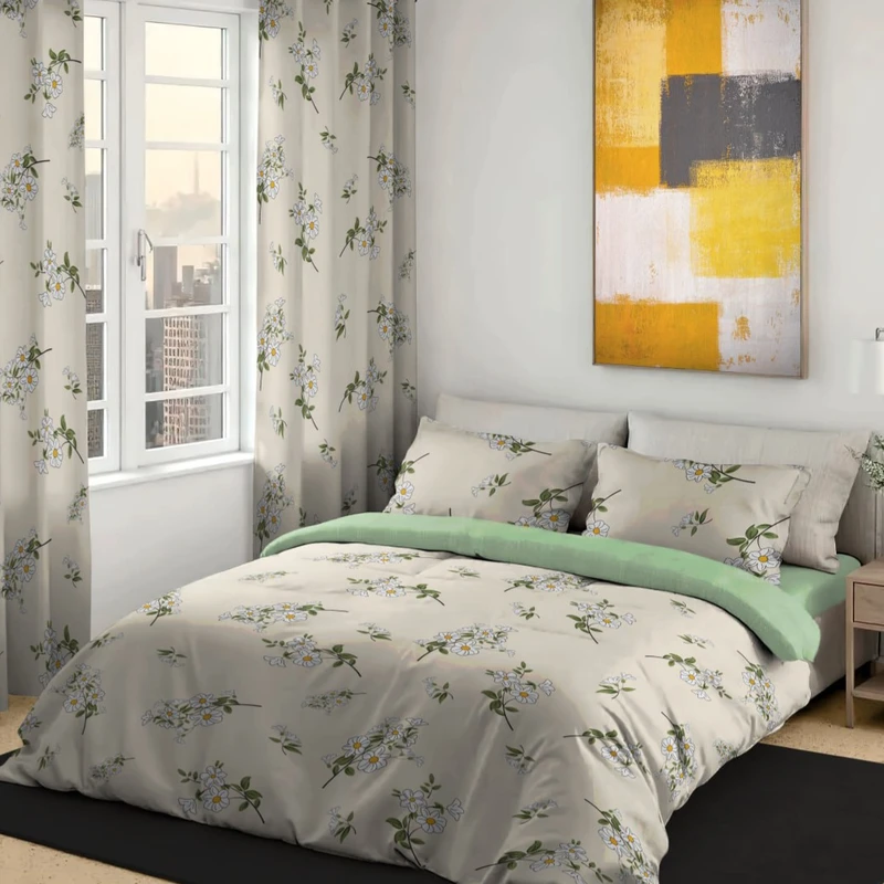 سرویس خواب 2 نفر 6 تکه مدل گلدار کد 405