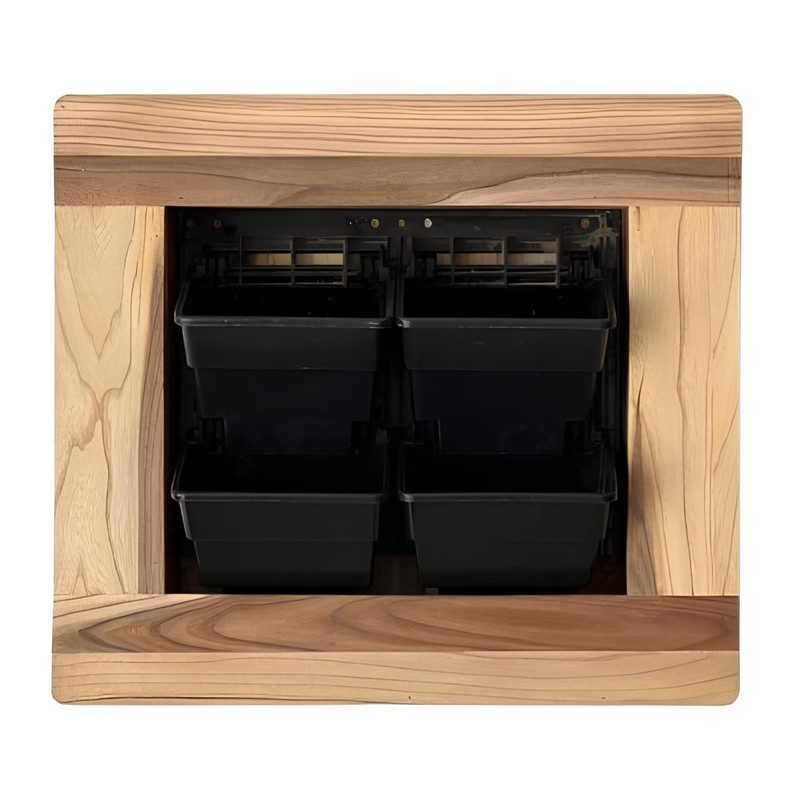 استند گلدان مدل دیواری طرح گرین وال ۴ گلدان