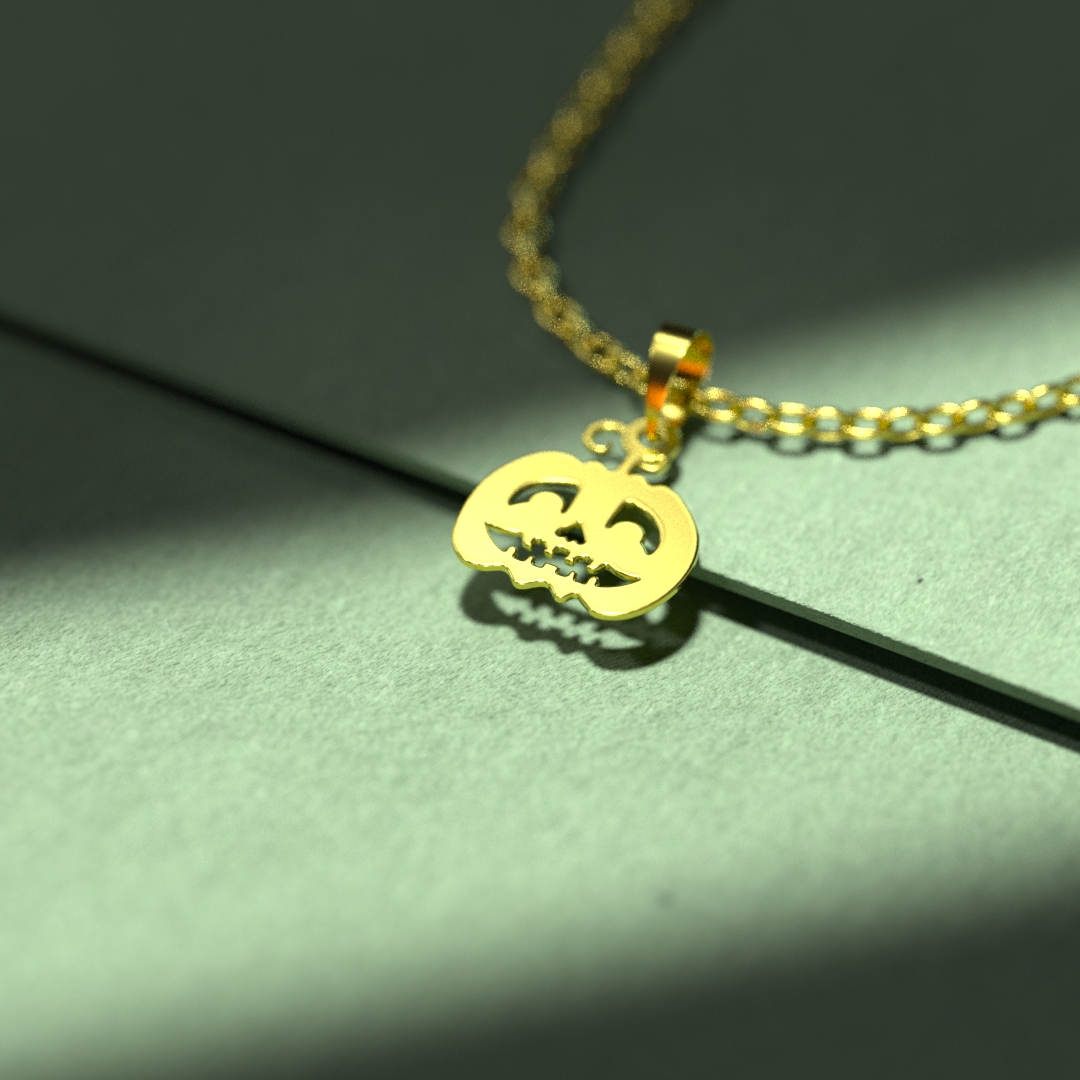 گردنبند طلا 18 عیار زنانه مدوپد مدل هالووین کد G3-1-1067