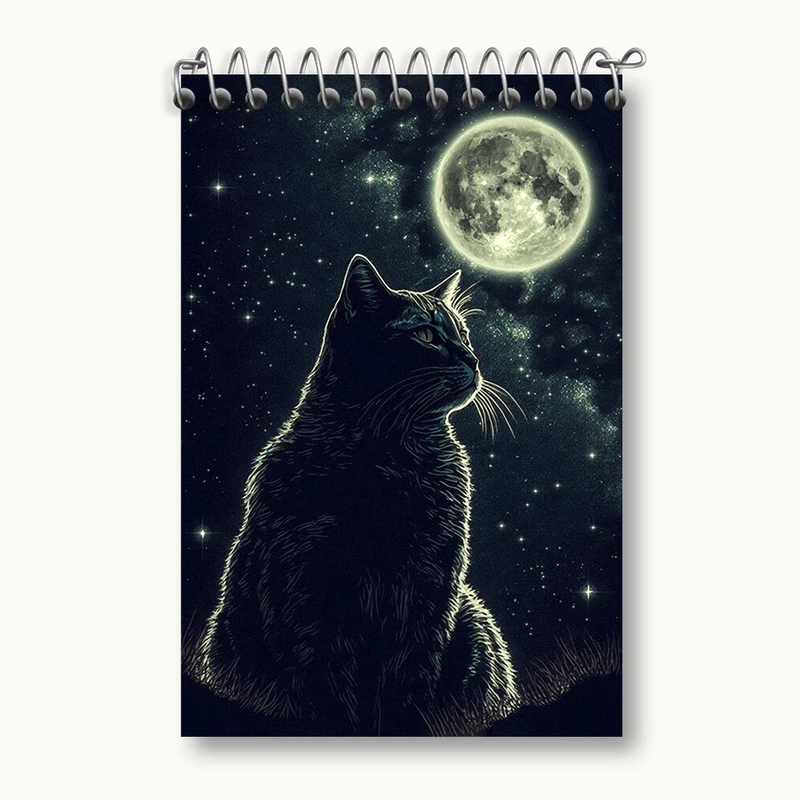 دفتر یادداشت 50 برگ خندالو مدل گربه (Cat) کد F984