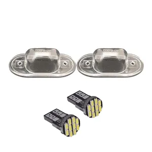 چراغ پلاک خودرو قطعه سازان کبیر مدل EK-PRIDEWHT-30978 مناسب برای پراید به همراه لامپ مجموعه 4 عددی