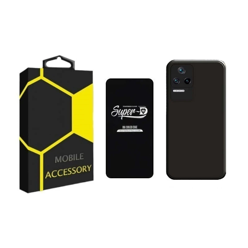 کاور مدل silicon مناسب برای گوشی موبایل شیائومی Redmi K50 / K50 Pro به همراه محافظ صفحه نمایش