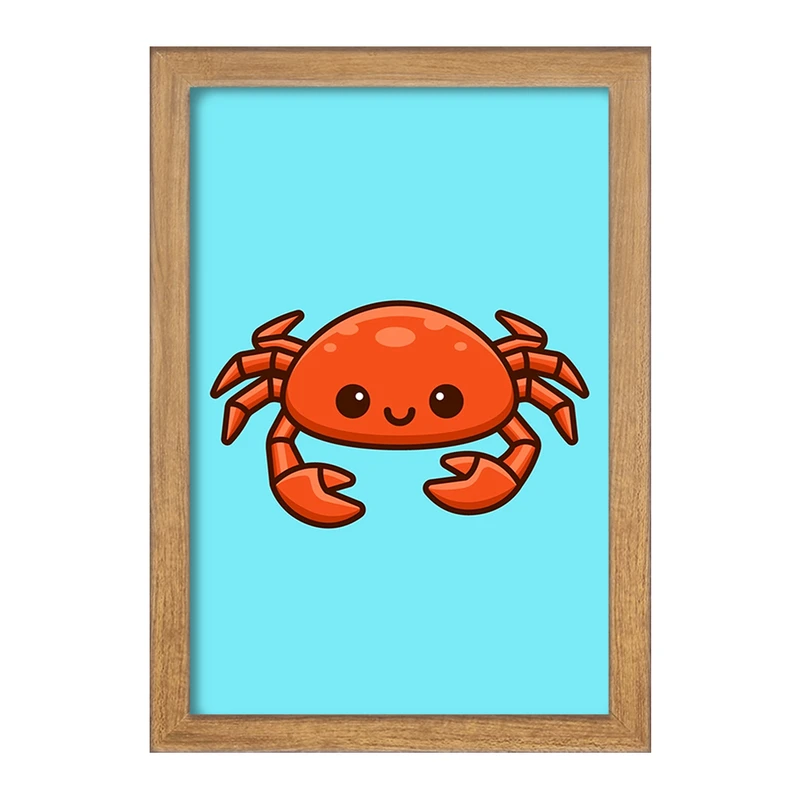 تابلو خندالو مدل حیوانات آبزی خرچنگ کد 28156