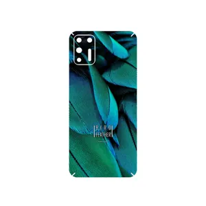 MAHOOT Green Feather Cover Sticker for Motorola Moto G9 Plus