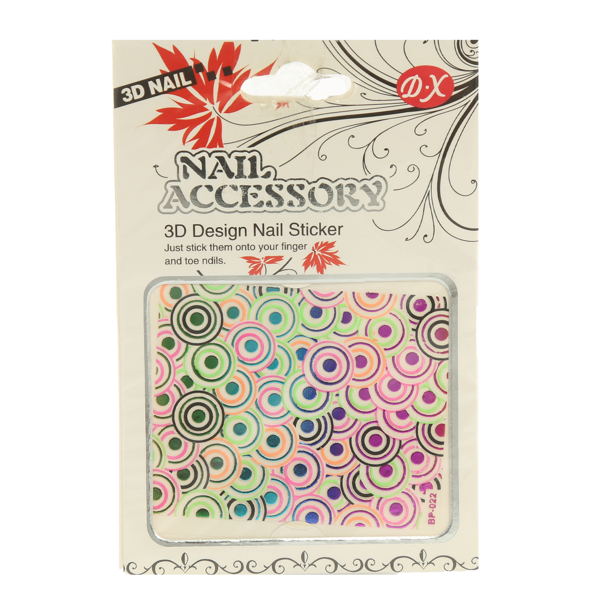 استیکر طراحی ناخن دی ایکس مدل BP022