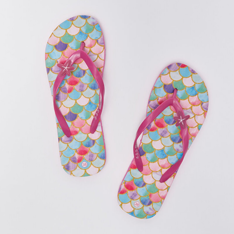 دمپایی لاانگشتی زنانه ال سی وایکیکی مدل ستاره ای استپ دار