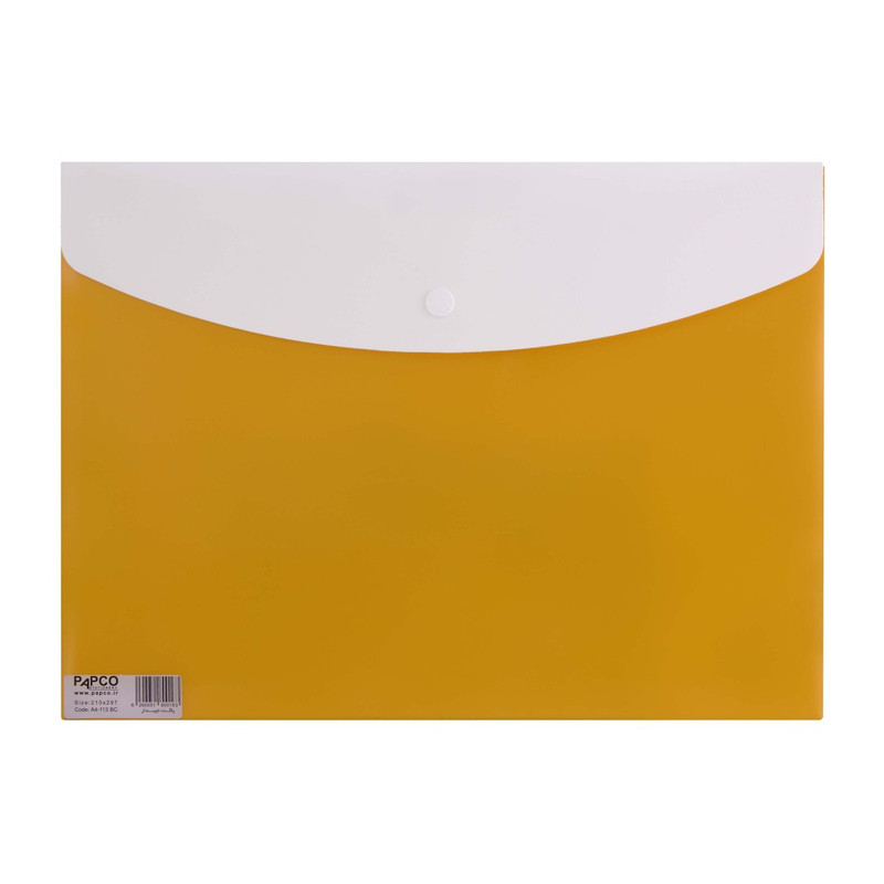 پوشه پاپکو مدل دکمه دار  کد A4-113BC بسته 10 عددی