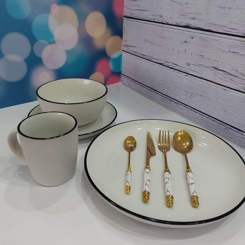 سرویس غذاخوری 4 پارچه مدل Golf&Co کد 659865 سرویس غذاخوری 4 پارچه مدل Golf&Co کد 659865