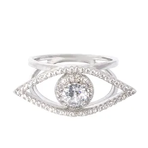 انگشتر نقره زنانه سورئال دیزاین طرح چشم