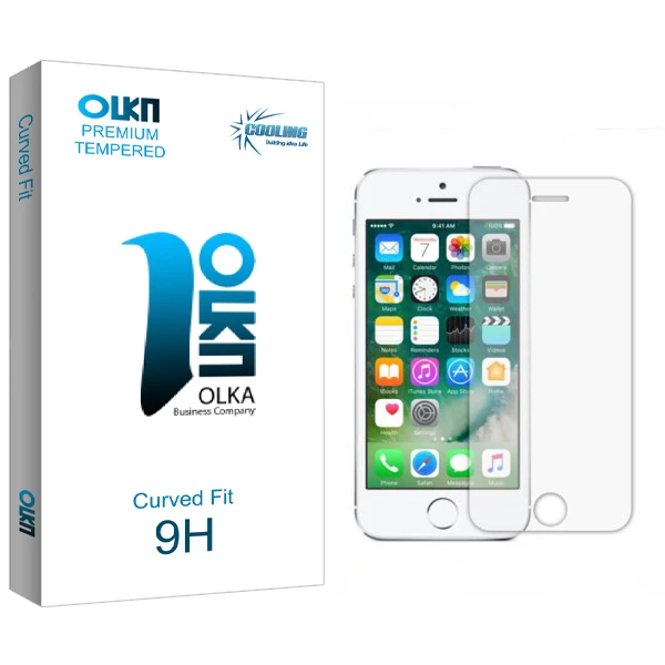 محافظ صفحه نمایش کولینگ مدل Olka glass مناسب برای گوشی موبایل اپل iPhone 5s