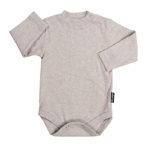 بادی آستین بلند نوزادی آدمک کد 17100 رنگ نسکافه ای