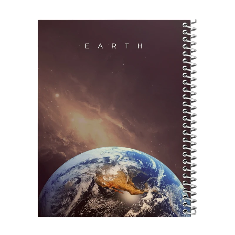 دفتر شطرنجی 100 برگ مدل earth