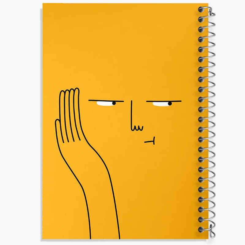 دفتر ژورنال نویسی 50 برگ خندالو مدل نقطه ای طرح شکلک بامزه کد N701