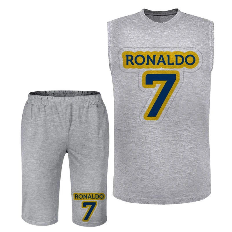 ست تاپ و شلوارک راحتی مردانه مدل رونالدو A421