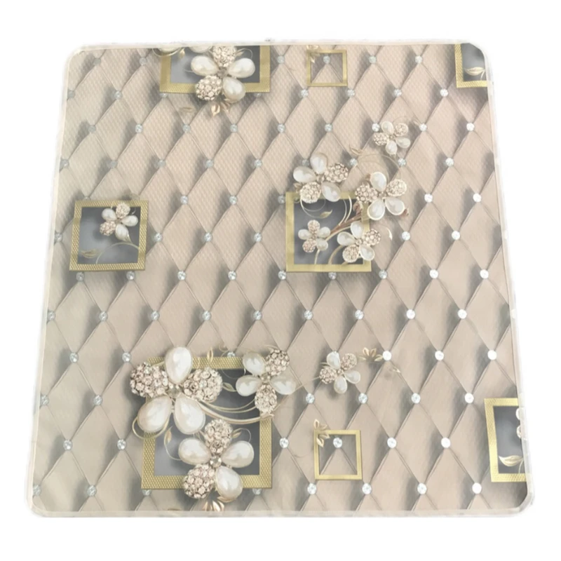 سفره 8 نفره مدل لایت طرح پشت نخی سایز 140×140 سانتی متر کد 04