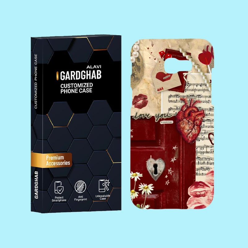 کاور گارد قاب علوی مدل عاشقانه مناسب برای گوشی موبایل سامسونگ Galaxy A5 2017 / A520 