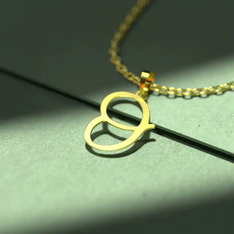 گردنبند طلا 18 عیار زنانه مدوپد مدل حرف O کد H3-1-1379