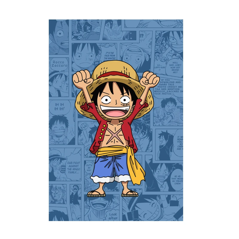 پوستر مدل انیمه وان پیس One piece طرح لوفی Luffy کد 663