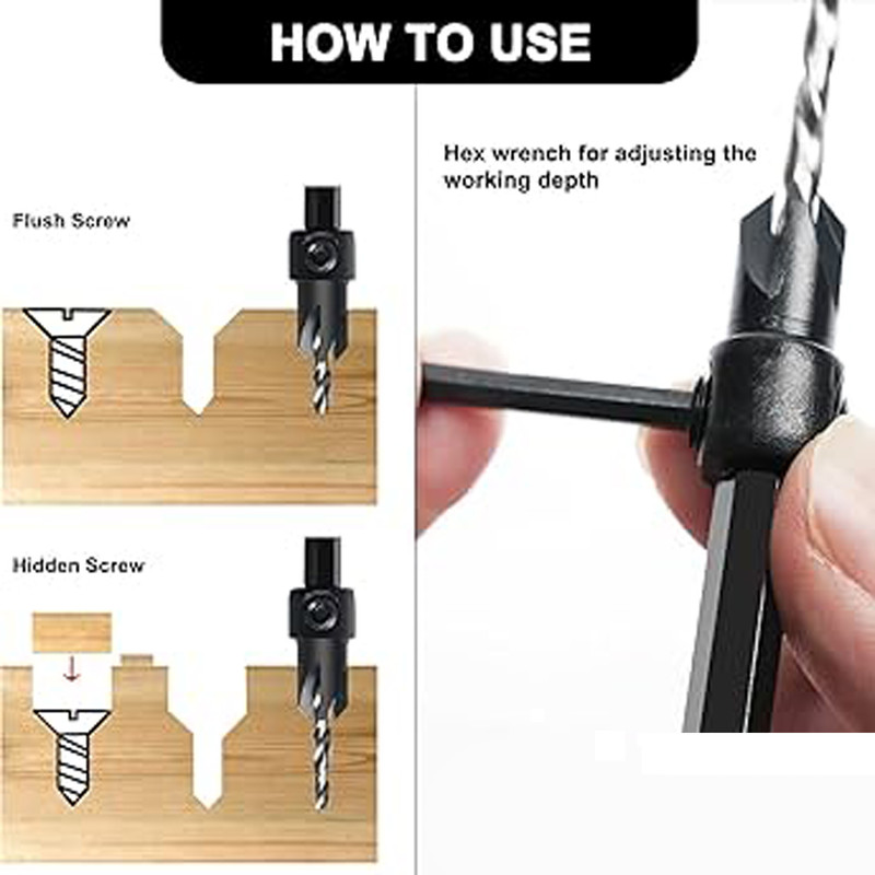 مته خزینه چوب و ام دی اف مدل Heavy Duty سایز4mm