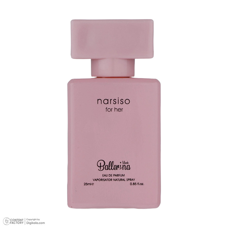 ادوپرفیوم زنانه بالرینا مدل narsiso حجم 25 میلی‌لیتر