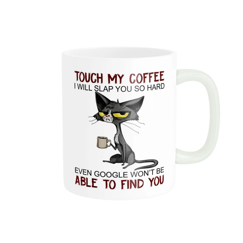 ماگ پاد آفرین مدل گربه و قهوه کد DKC893