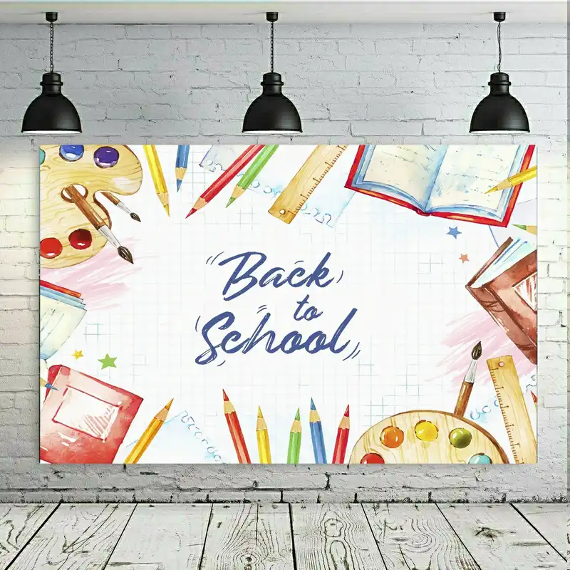 پوستر پارچه ای طرح لوازم التحریر مدل SDP17143