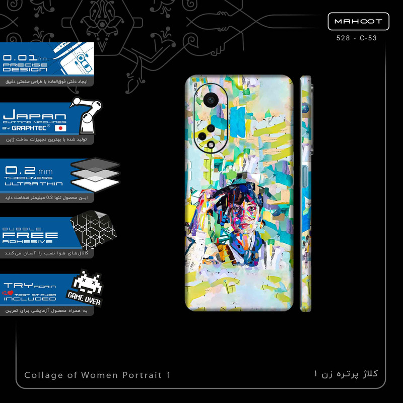 برچسب پوششی ماهوت مدل Collage of Women Portrait 1-FullSkin مناسب برای گوشی موبایل اپو A98