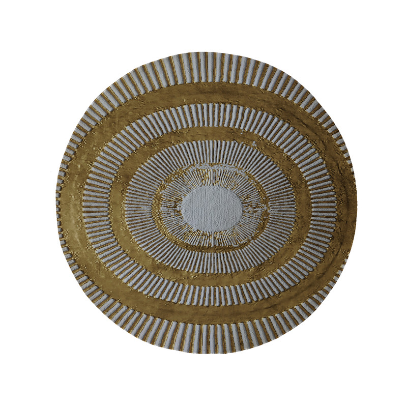 پادری مدل دایره طرح کلاسیک کد 8817 سایز 90 × 90 سانتی متر