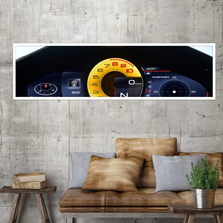 تابلو بکلیت طرح اتومبیل صفحه کیلومتر ماشین مدل کشیده کد W-7854