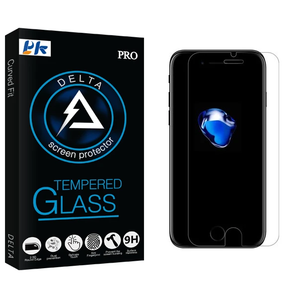 محافظ صفحه نمایش شیشه ای پی کی مدل Delta مناسب برای گوشی موبایل اپل iphone  7 / 8