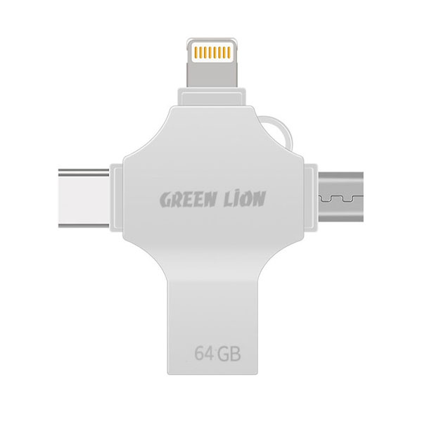 فلش مموری گرین لاین مدل GN4IN1USB128 ظرفیت 128 گیگابایت