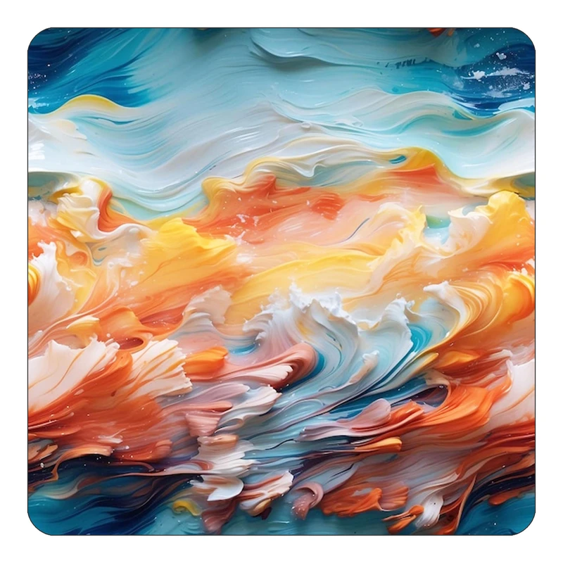 مگنت کاکتی طرح نقاشی رنگ روغن مدل mp69532