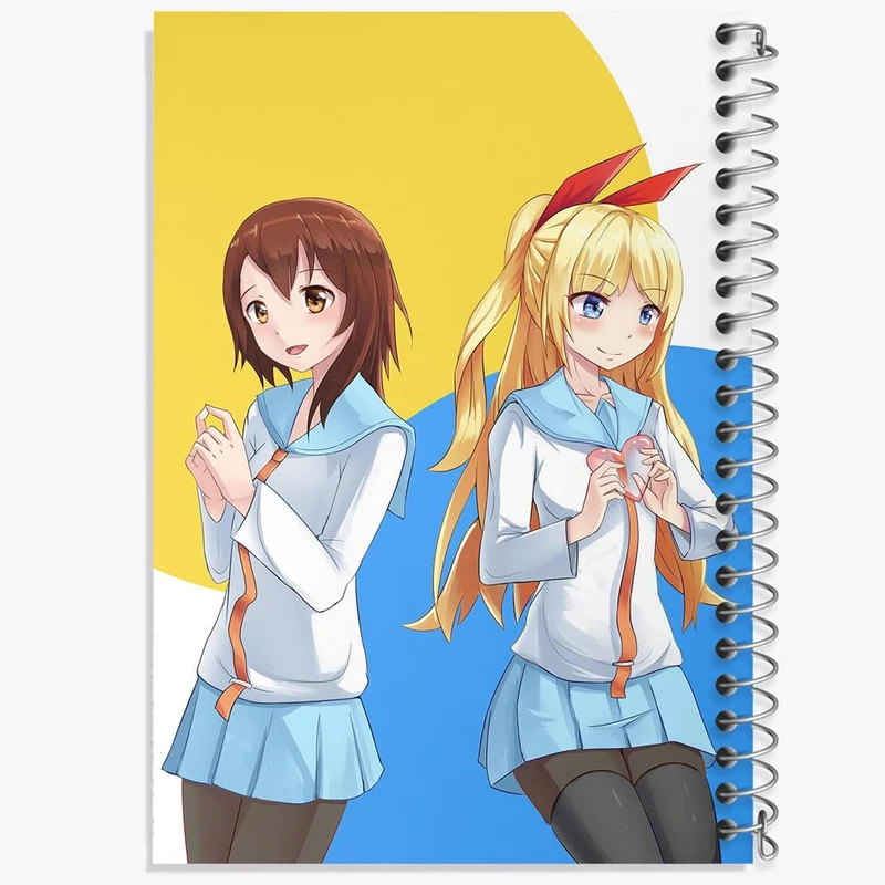 دفتر مشق 50 برگ خندالو مدل اونودرا انیمه عشق دروغین کد 17180