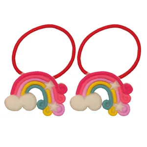 کش مو دخترانه مدل رنگین کمان کد 06 بسته 2 عددی