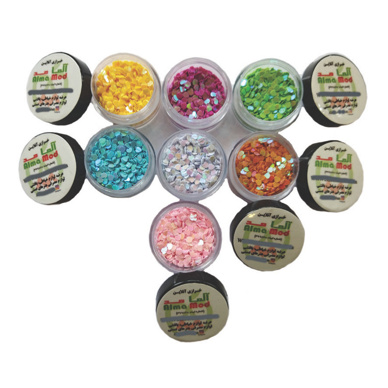 تزئین ناخن آلما مد طرح قلب کد GAL مجموعه 7 عددی تزئین ناخن آلما مد طرح قلب کد GAL مجموعه 7 عددی